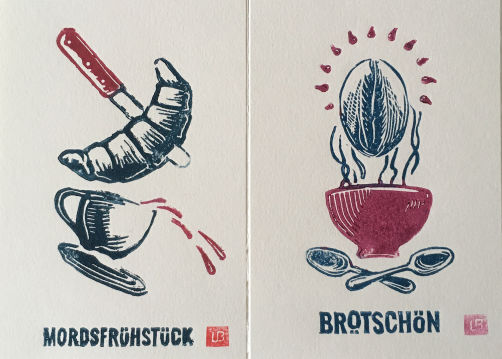fischwerk  Brot&Spiele Linoldruckkarten